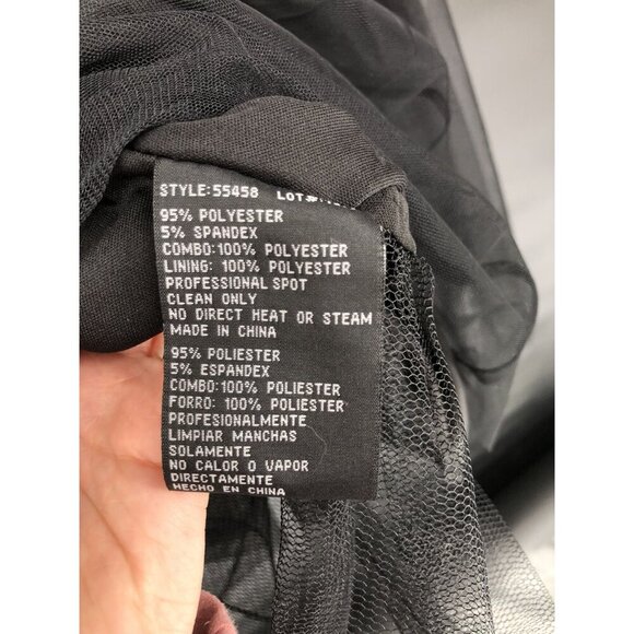 Vintage Blondie Nites Stacy Sklar Strapless Embellished Tulle Dress 7 y2k Prom - Picture 6 of 10